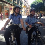 Vigili in bici a Palermo